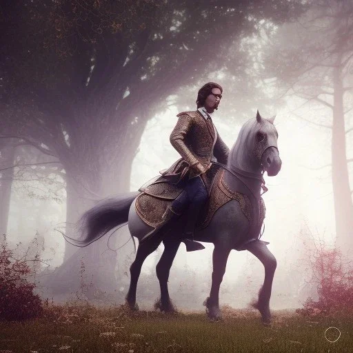 Full body, 3d render, Harry Potter 1800's men style, 1800's hair style, 1800's men clothes style, riding horse, hyper realistic, octane render, unreal engine 5, 8k, palace background, uhd