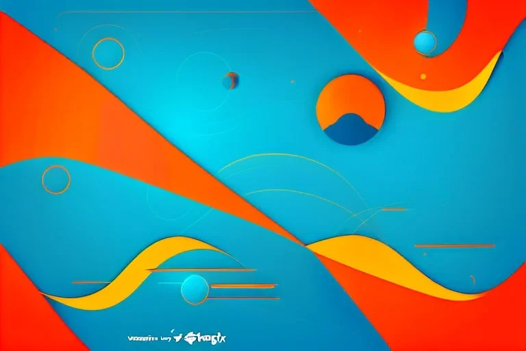 Vector Vector Vector technology abstract background with dynamic amorphous vector flowing gradient particle water curve waves and modern red, yellow, orange lines. Retro futurism geometric, cyberpunk.