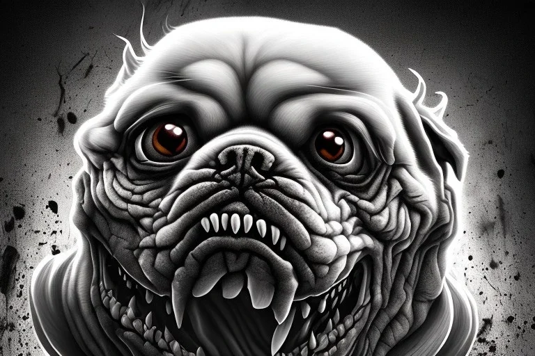 horror angry dog