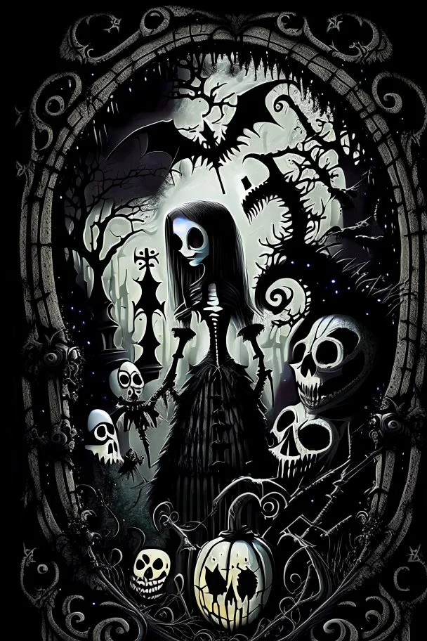 The nightmare before christmas, gothic style