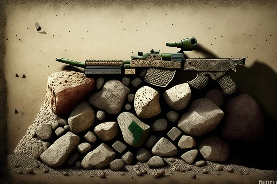 palestine resistance guns and stones