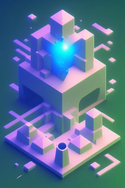 isometric clean art of fantasy creture , soft lighting, soft pastel gradients, high definition, 3d icon clay render, blender 3d