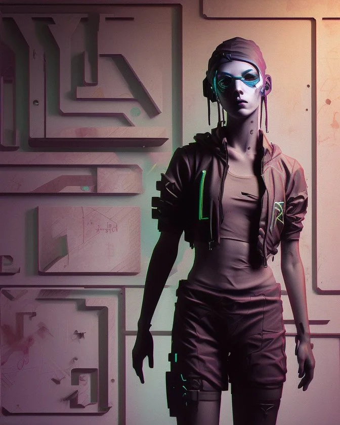 an arafed graffiti cyberpunk hacker dancer on the wall of a building, rolands zilvinskis 3d render art, dystopian grunge, trending on unsplash, steam punk grafitti, hyper realistic digital art, sticker art, disco elysium style, pexels, neoexpressionist, behance art, gritty background, solarpunk, oilpunk, unsplash transparent, to be or not to be, scrap metal on workbenches, infinite regression, interconnected human lifeforms, symbolic mural, album cover artwork, (((heavy whimsical))) vibes