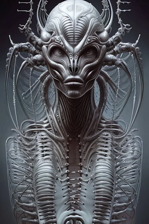 Biomorphic Biomechanical Alien Queen by Giger
