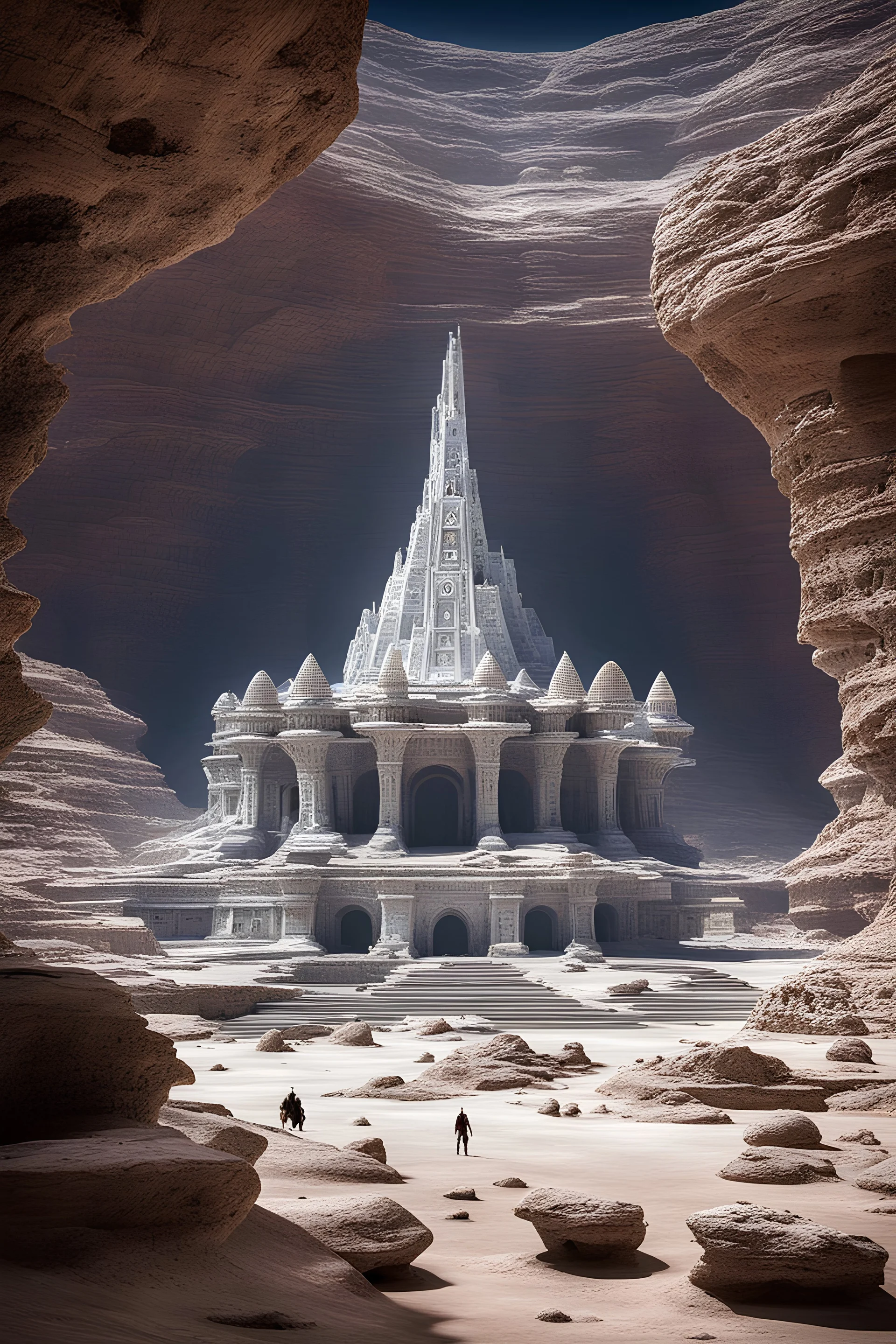 A 53,000-year-old exotic alien palace has been discovered on the toxic salt planet Minerva, located in the distant LHS 1140 system. Constructed using the white rocks of the Valley Soranara, the palace houses intricate metal statuettes resembling unknown octopoid creatures. The Descended Mazing faction has invested heavily in the research, and quantum imaging reveals underground tunnels converging on the palace. Survey missions are under planning. This report presents a comprehensive analysis of