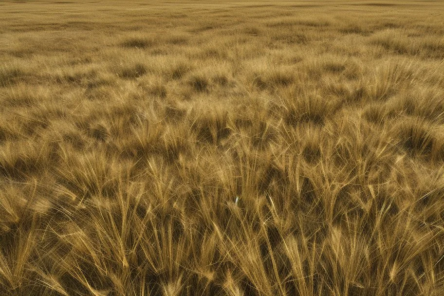 dry grass field by pantormo]