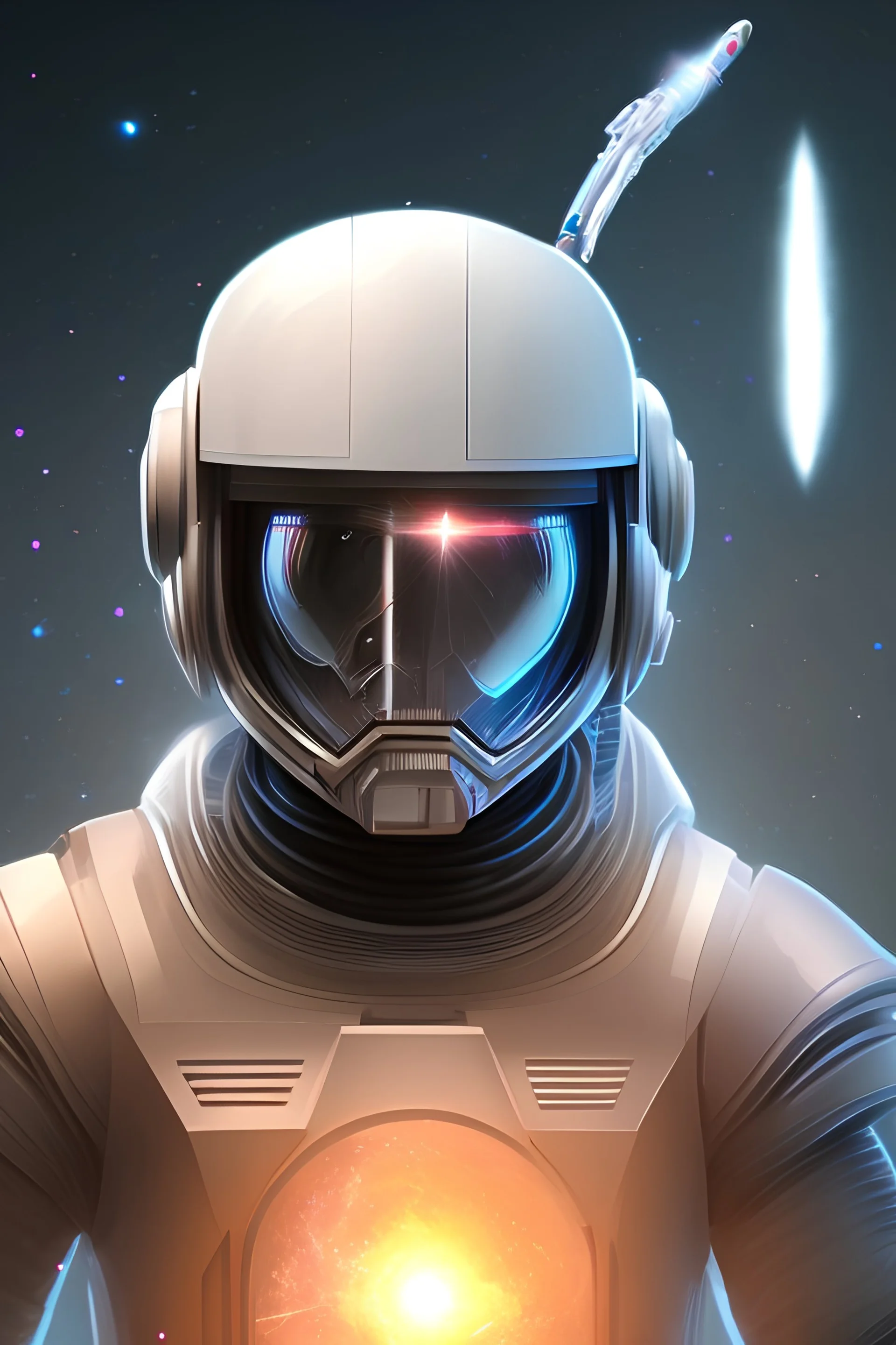 space ranger, man with laser sword, helmet, jedai