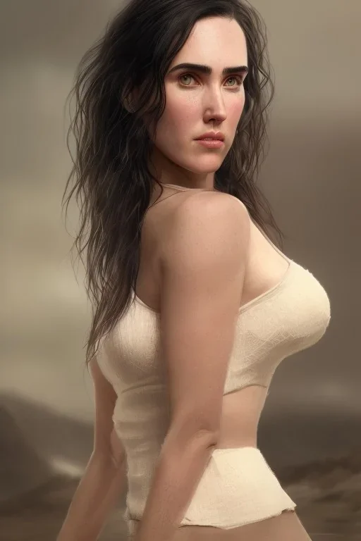 Jennifer Connelly portrait, epic, 8k resolution, high-quality, fine-detail, digital art, detailed matte, volumetric lighting, dynamic lighting, photorealistic