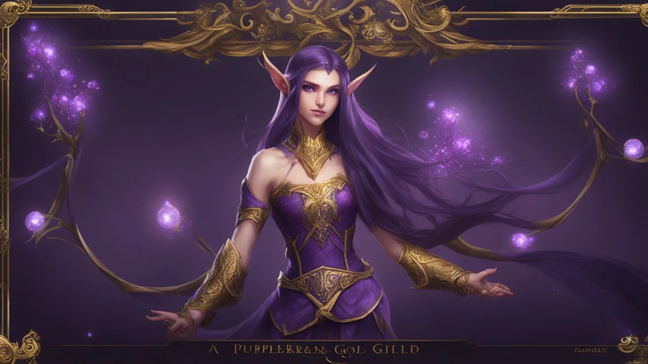 A purple Umbral Gold Elf