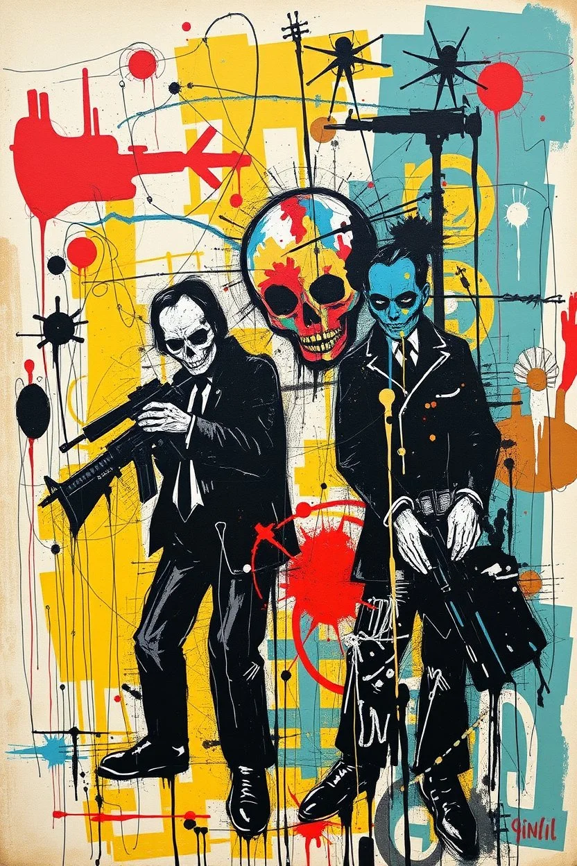 this isnt a game this is financial warfare style of basquiat x pollock