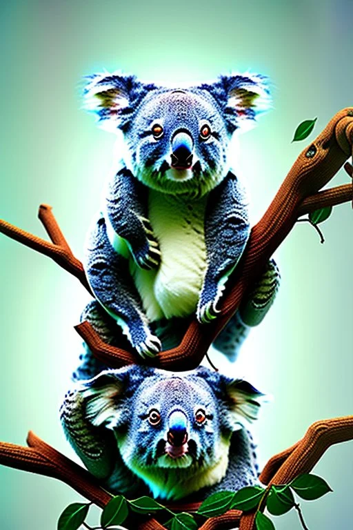 Koalas with huge fangs, living in the spirit realm