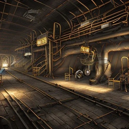 coal mine interior