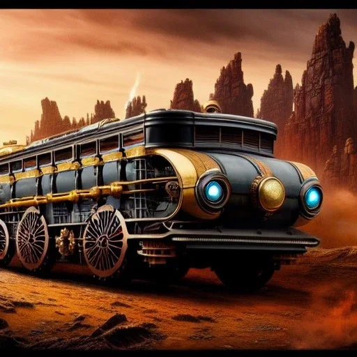 fullbody Drawing of 'sketch of steampunk Vehicles as in the movie mortal engines(2018)',intricate detail,andrea bonelli,Kilian Eng,Ohrai,evan lee,Aleksandr Sidelnikov,KyuYong Eom,three quarters frontal aerial view,toned colors,32k