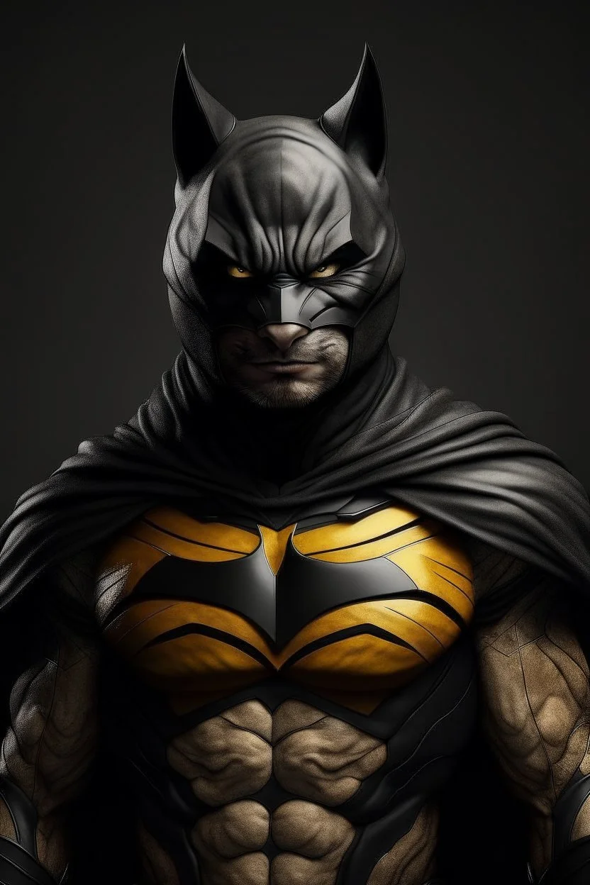 A picture of a tiger in the form of a batman, a professional, high JPEG image