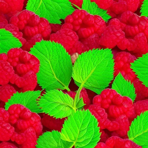 raspberry, plain background