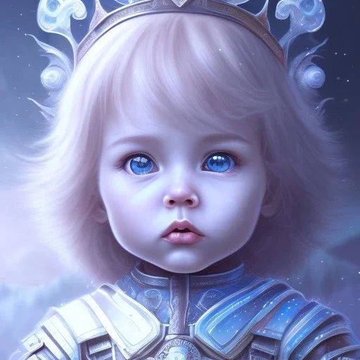 super sweet male human toddler, sweet epic human fantasy king, crystal clear ice, majestic, ominous, fantasy background, intricate, masterpiece, expert, insanely detailed, 4k resolution, retroanime style, cute big circular reflective eyes, cinematic smooth, intricate detail , soft smooth lighting, soft pastel colors, painted Rena