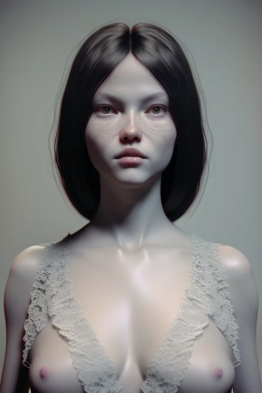 GIRL,lace, hyperrealistic, elegant, beautiful background, octane render, H.R. Giger style