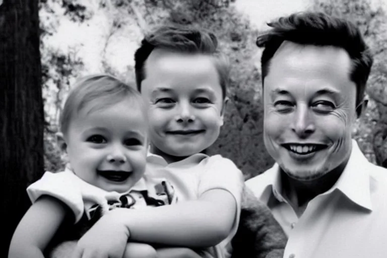 elon musk as a toddler