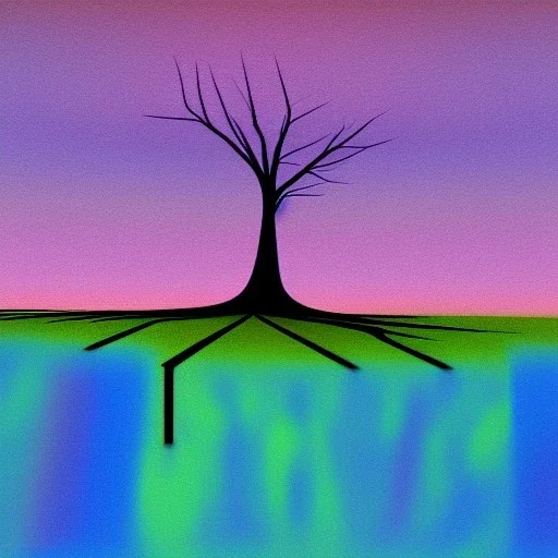 abstract land tree