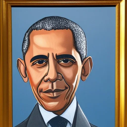 Portrait of Barack Obama