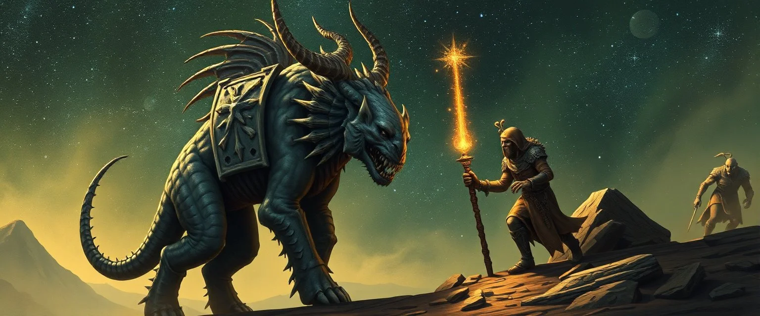 a myrriad and a star golem