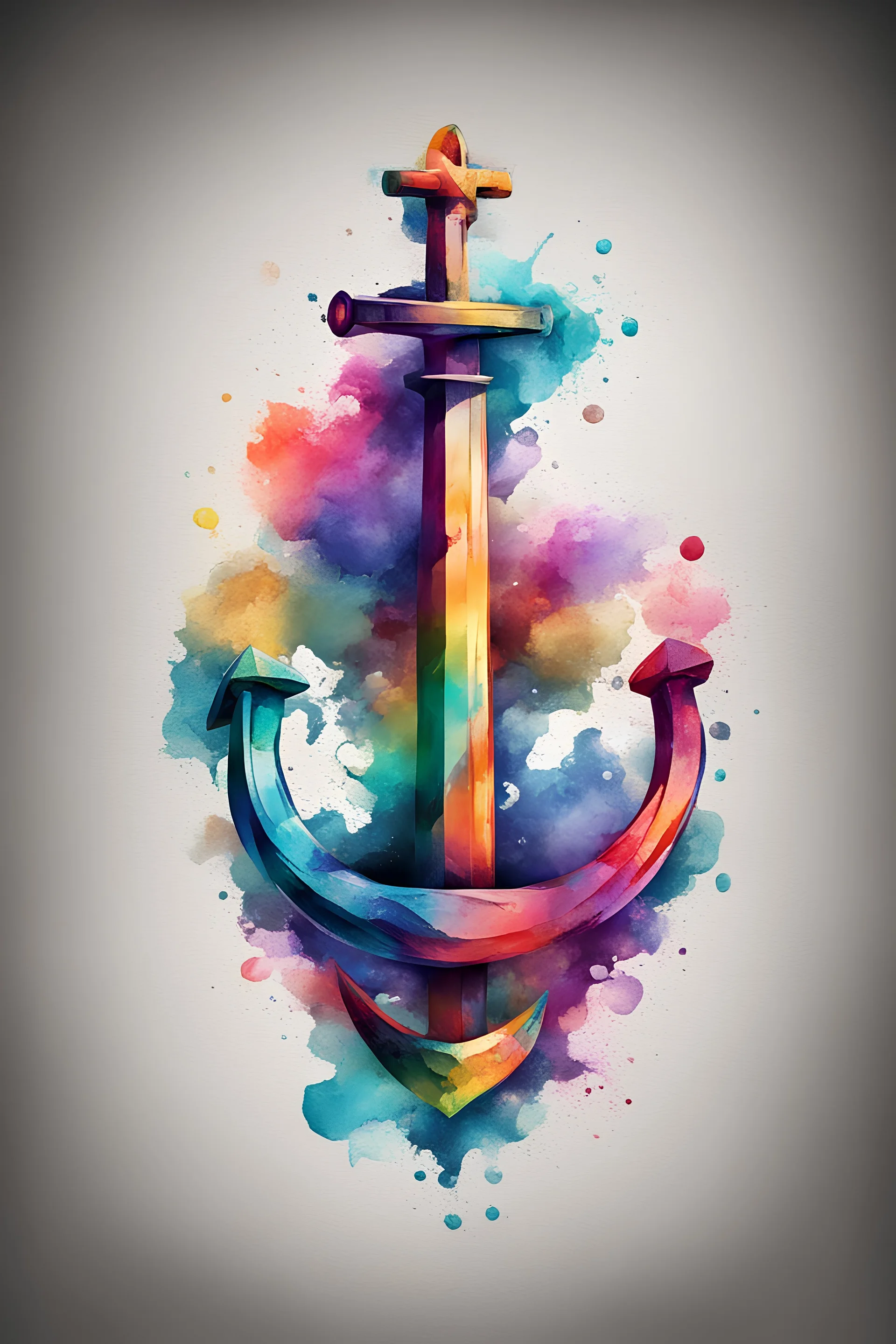 cool anchor colorful