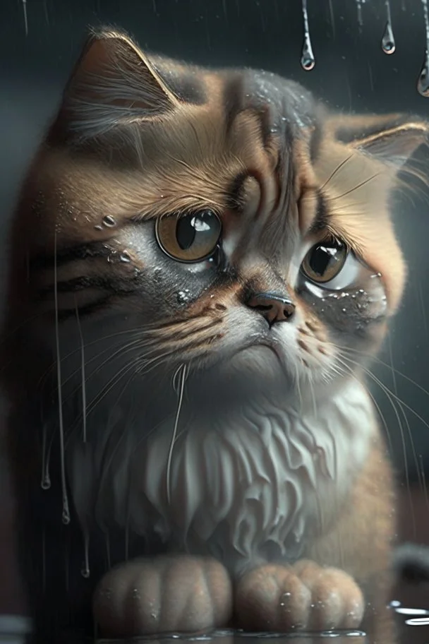 sad cat