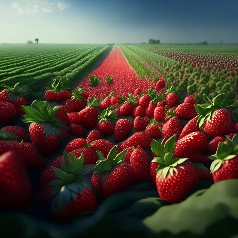 a strawberry feild