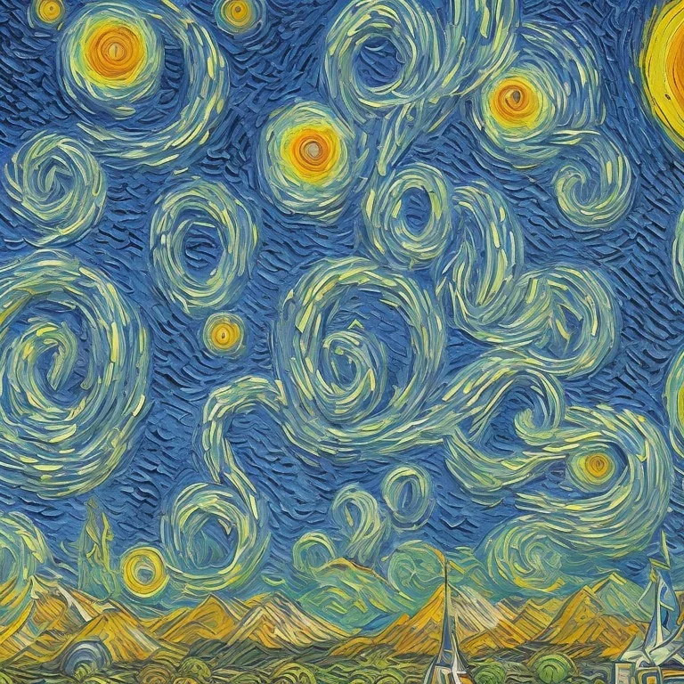 space monster civilization Picasso Van Gogh