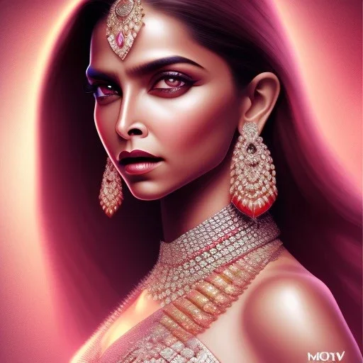 Diamond goddess, beautiful deepika padukone portrait, 4K