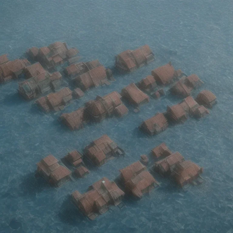 Houses under water