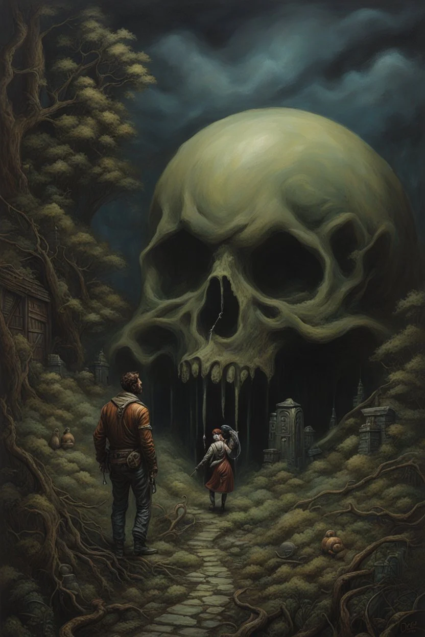 belittled dreams accusing the dreamer. horror setting. painted by DZO: Olivier