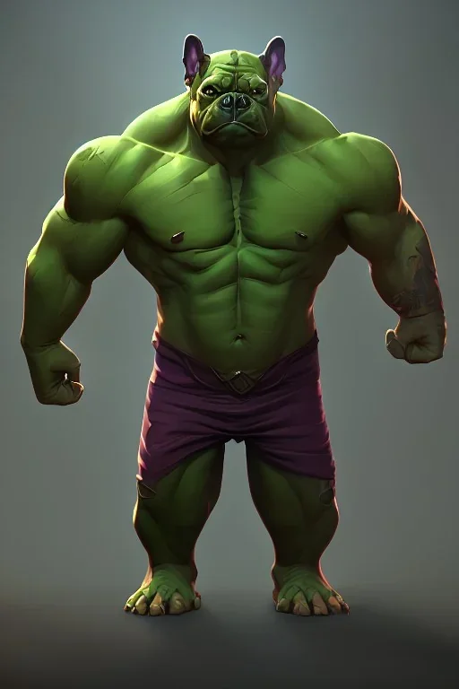 alien french bulldog musculature hulk body HD strong french bulldog hulk marvels Warcraft