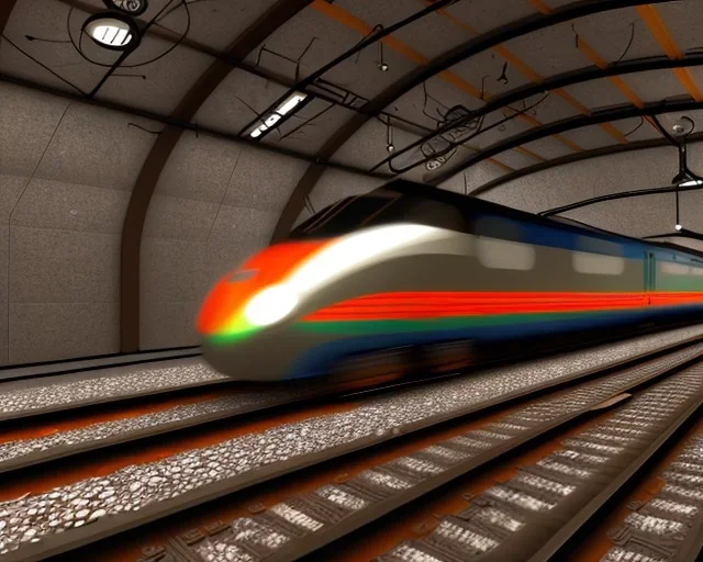 a train moving in a circular track making a clock, realistic, meticulously detailed