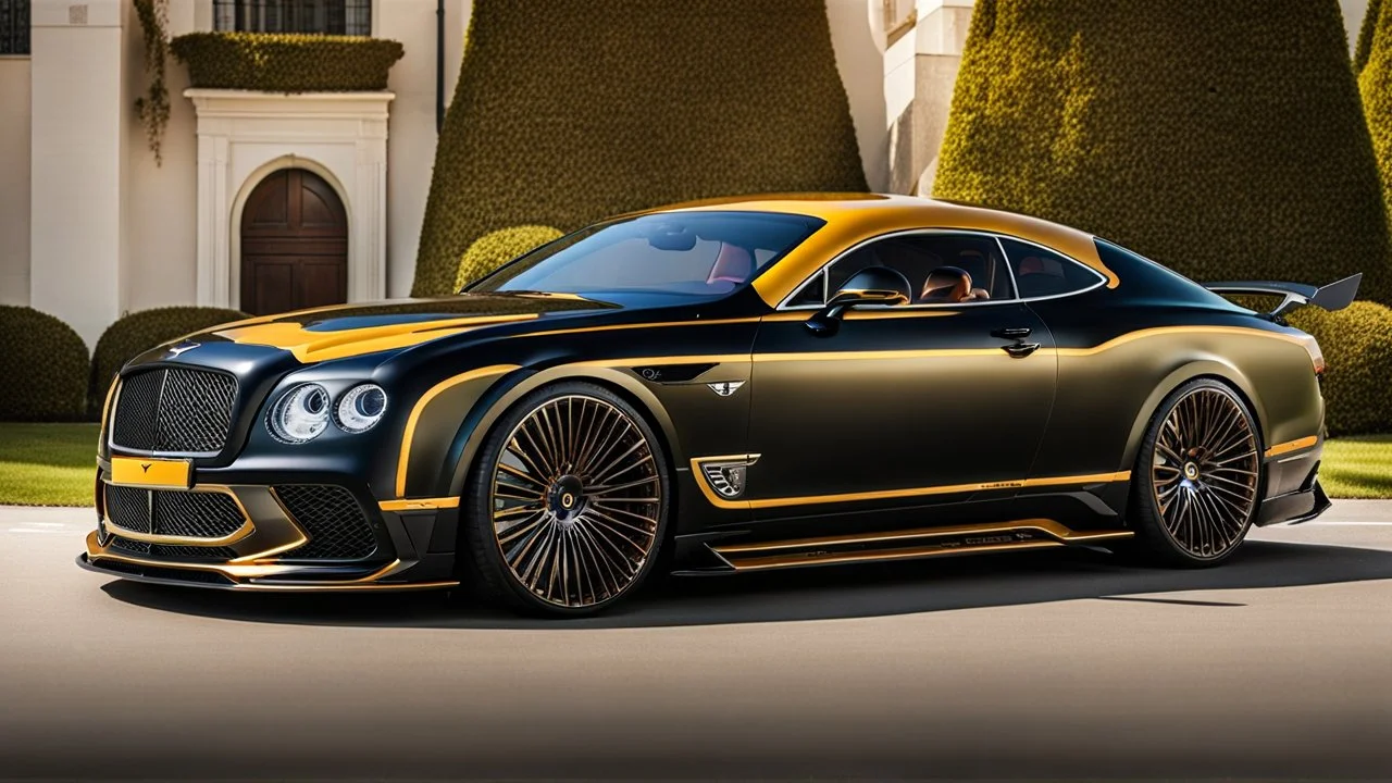 A (((Bentley Challenger))) featuring a luxurious interior, advanced technologies, and a sleek body kit designed by MANSORY, exuding an air of sophistication and power