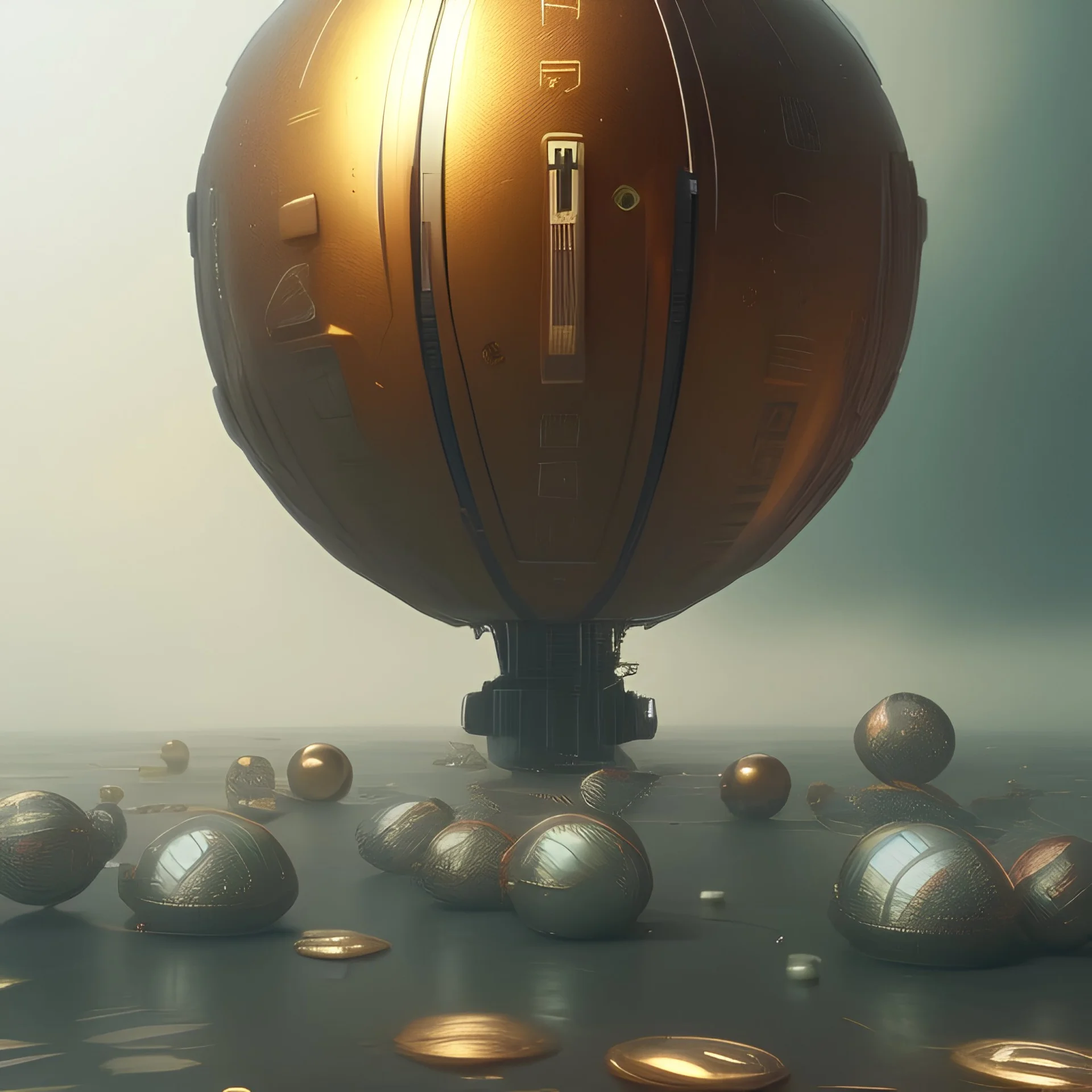  octane render, 8k, high detail, droid, android, metallic