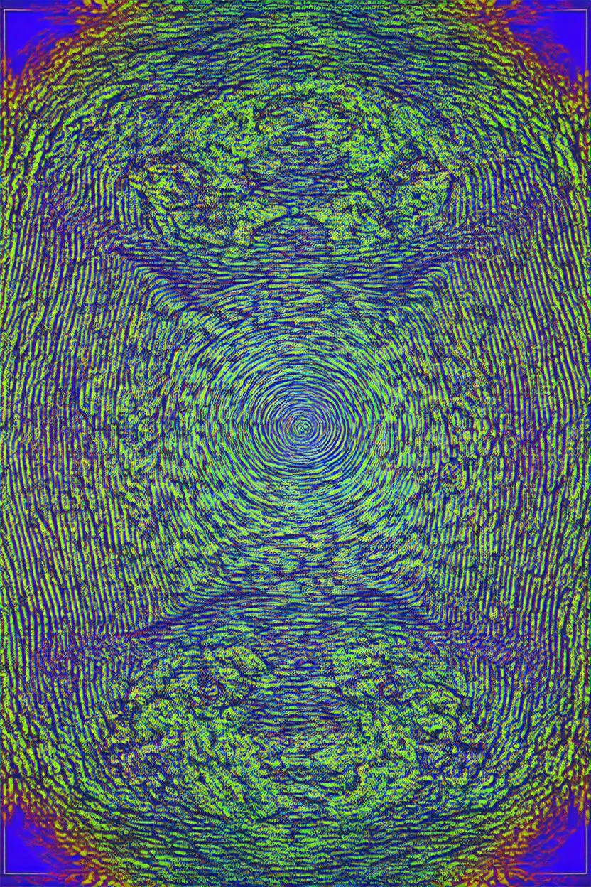 fractals weaving a tapestry and opening an aperture; Optical Art