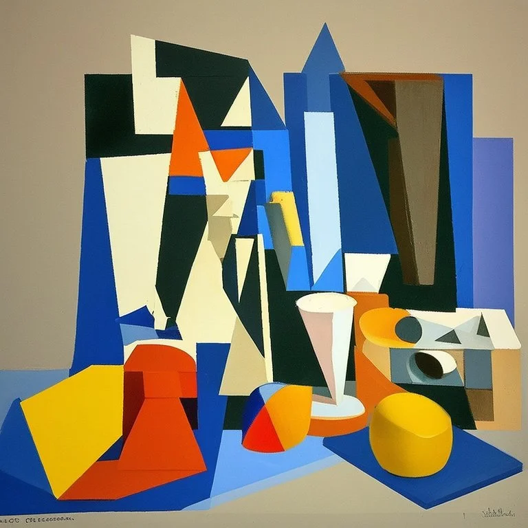 picasso cubism still life blocks