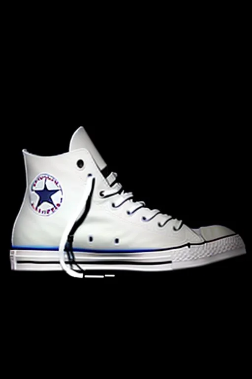 A converse sneaker, covered in Dallas cowboys theme