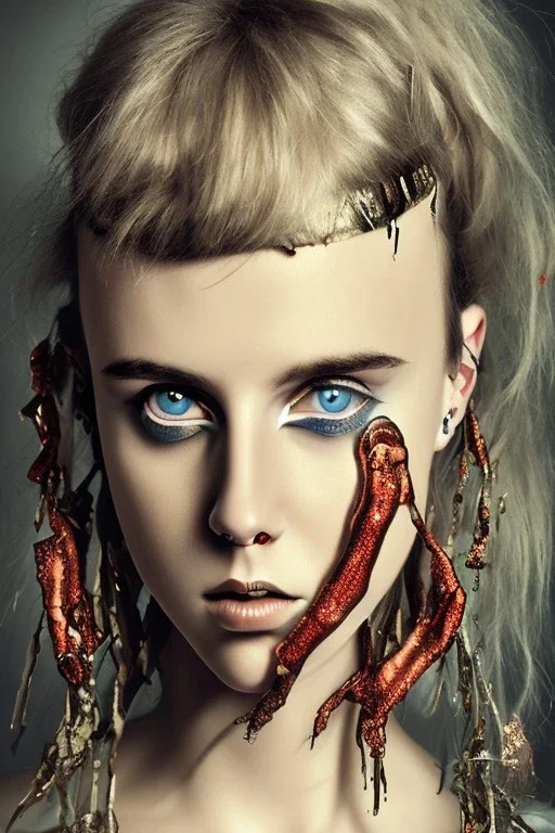 Danish singer MØ face , Contemporary Still Imagery,