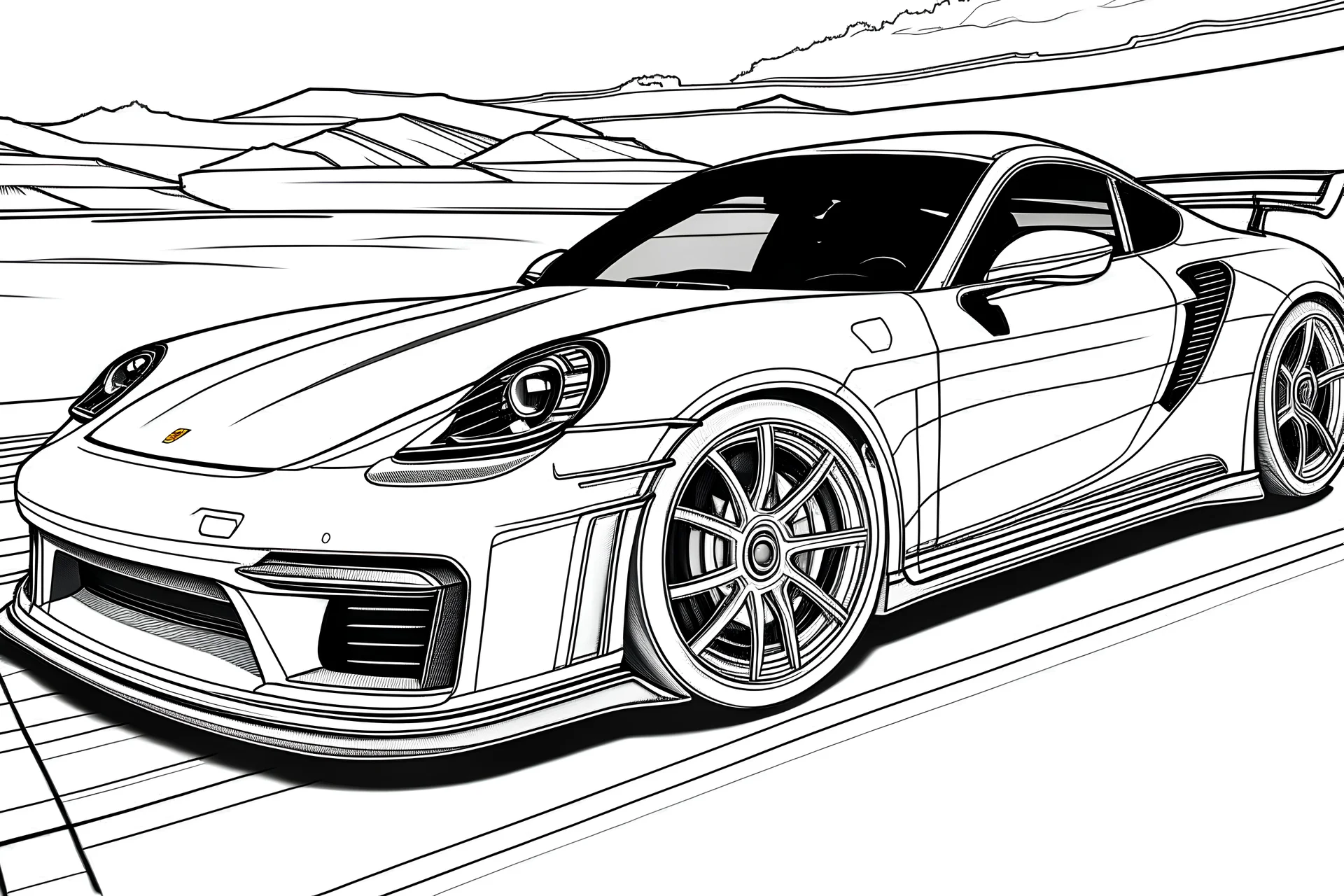 coloring TARGA CAR