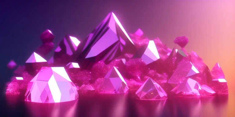 pink crystals