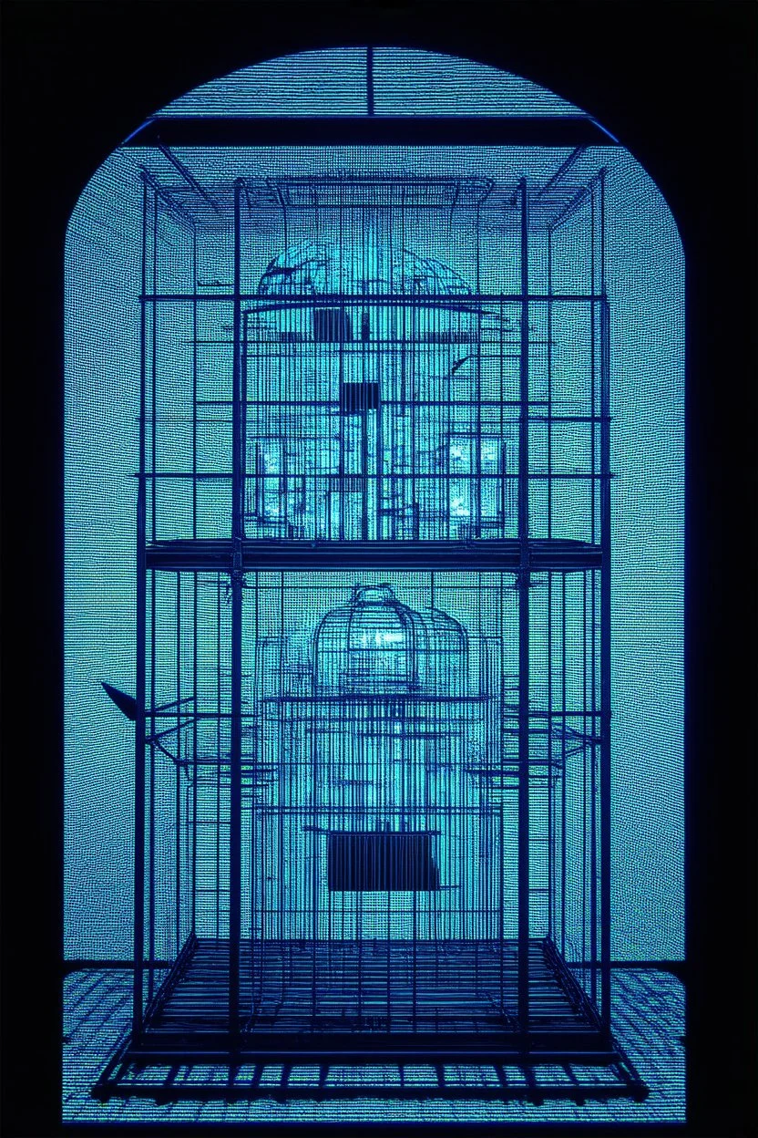 projection is a map to your own cage; surreal optical art