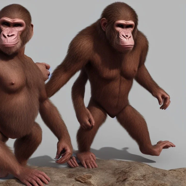 ape like short human male, fullbody, volumetric lighting, intricate detail, realistic, close up