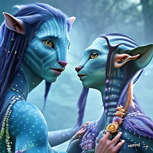 "makeup-wearing baby" in the context of the film Avatar. horse creative