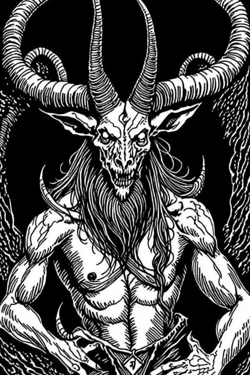 A goat black metal 2d