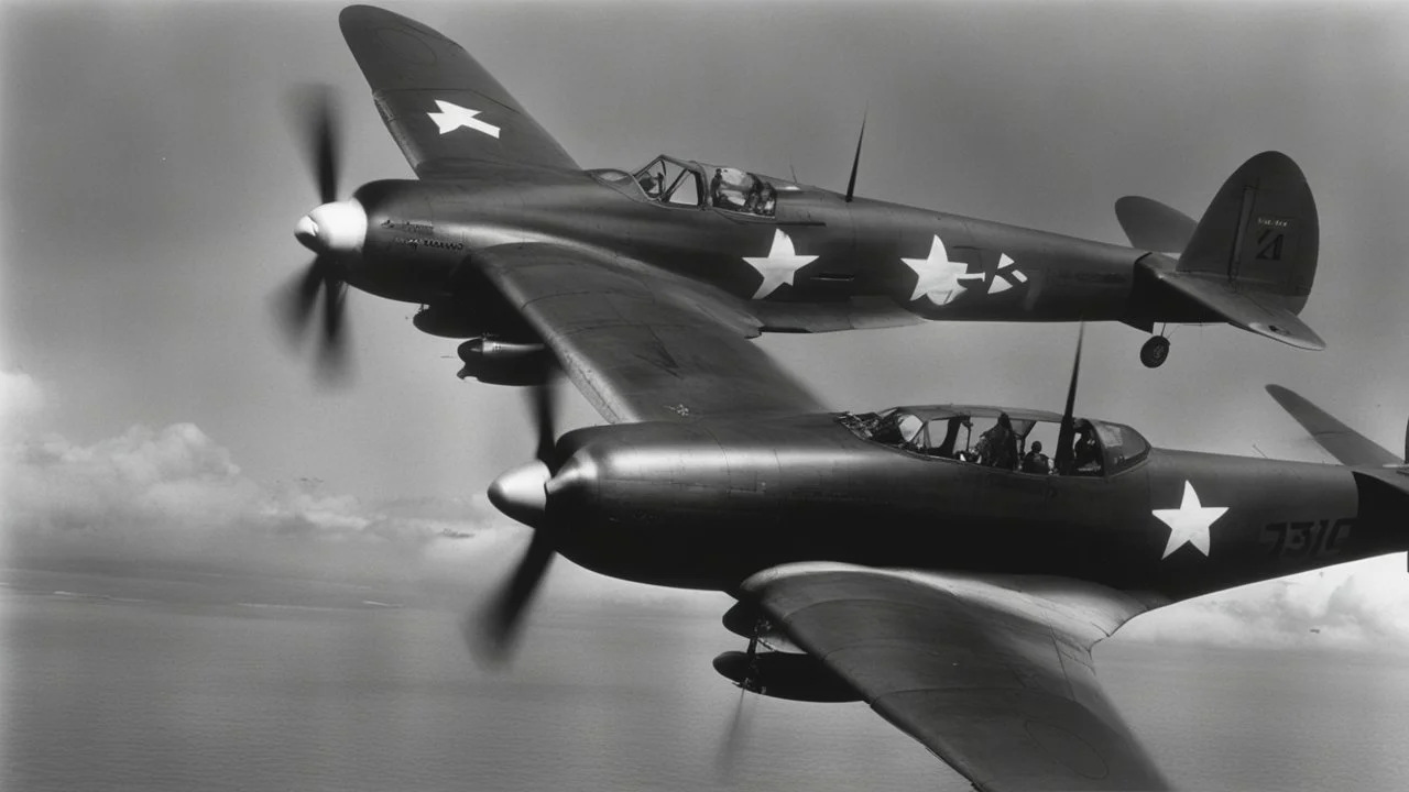 طائرات يابانية تقصف بيرل هاربر، مما أدى إلى دخول الولايات المتحدة الحرب العالمية الثانية.