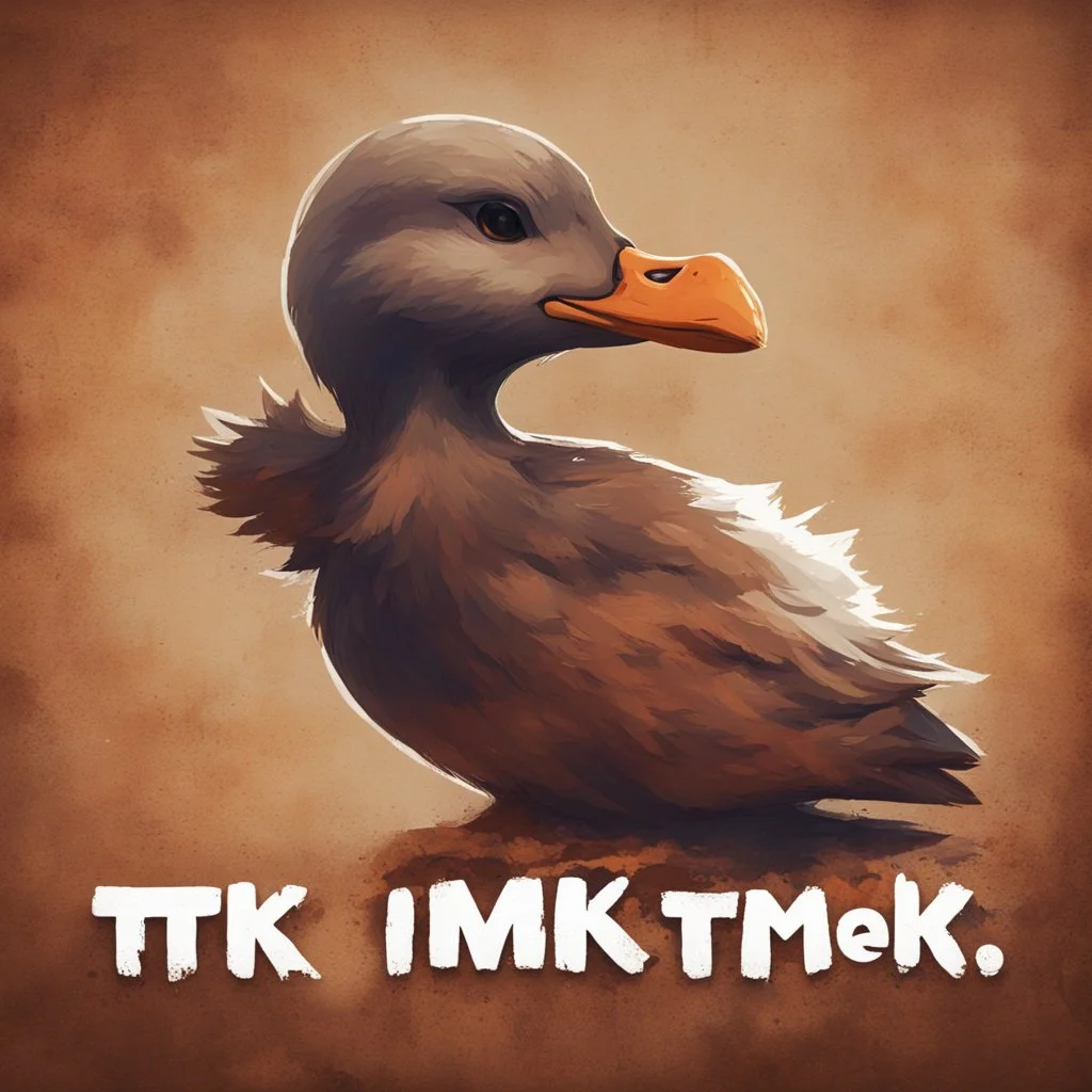 Make a Pic for a Rust gaming youtuber with a Ducklin and the text "TMK"