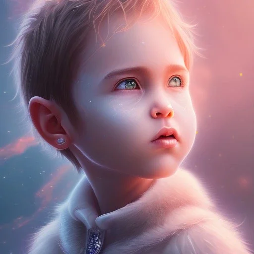 super sweet and mega cute male human toddler, sweet epic human fantasy king, crystal clear ice, majestic, ominous, fantasy background, intricate, masterpiece, expert, insanely detailed, 4k resolution, retroanime style, cute big circular reflective eyes, cinematic smooth, intricate detail , soft smooth lighting, soft pastel colors, painted Rena