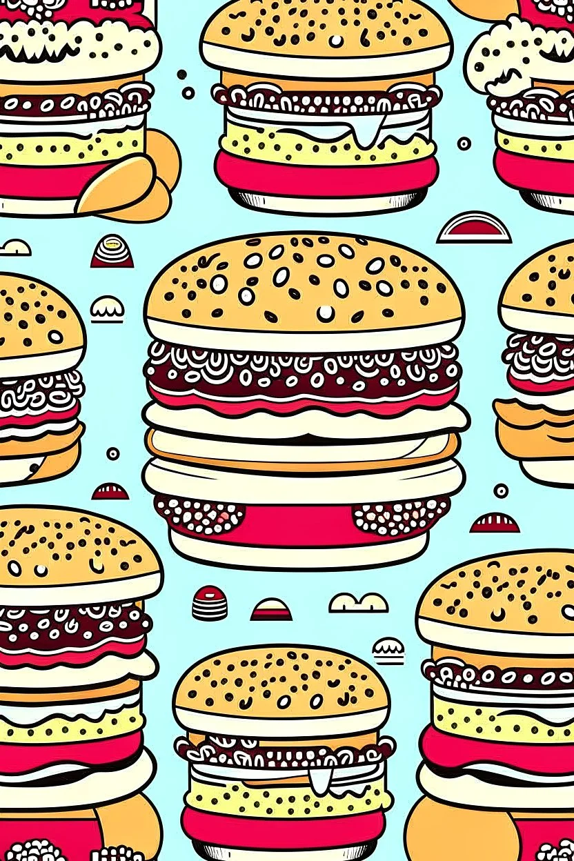 Design burger wrapper pattern for a new ‘A crisper that can’t accommodate junk food’ brand named ‘pudding boots’